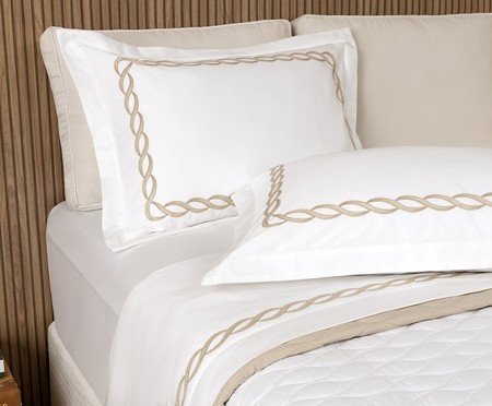 Jogo de Lençol Francis Bege 200 Fios | Westwing