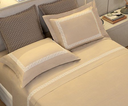 Jogo de Lençol Corelli Fios Chocolate 200 Fios | Westwing