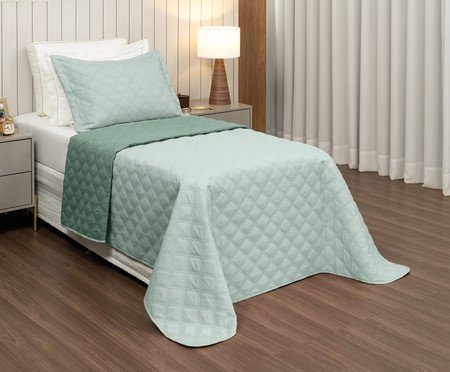 Jogo de Cobre-Leito Nuance Dupla Face Verde Malva Verde Floresta | Westwing