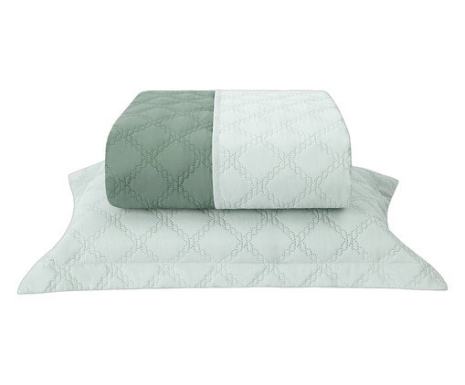 Jogo de Cobre-Leito Nuance Dupla Face Verde Malva Verde Floresta, green | WestwingNow