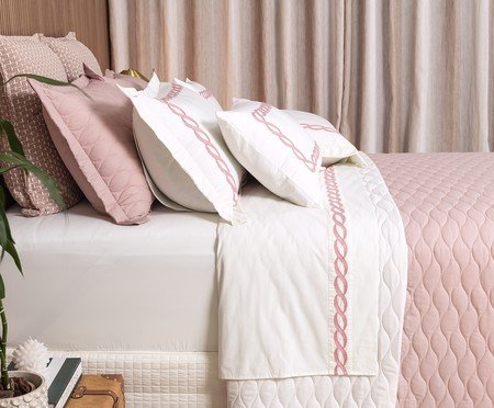 Jogo de Cobre-Leito Coordenado Francis Rose 200 Fios | Westwing