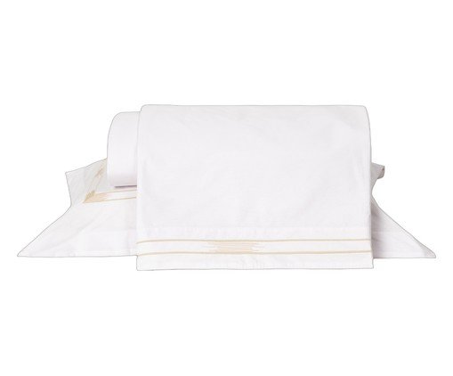 Jogo de Lençol Madrid Branco 200 Fios, white | WestwingNow