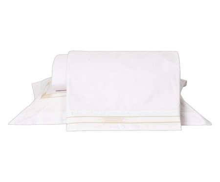 Jogo de Lençol Madrid Branco 200 Fios