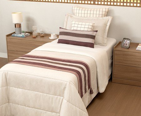 Jogo de Cobre-Leito Coordenado Milazo Linho Rose | Westwing