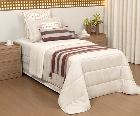 Jogo de Cobre-Leito Coordenado Milazo Linho Rose | Westwing