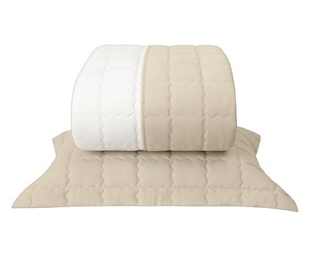 Jogo de Cobre-Leito Alure Washed Bege Palha | Westwing