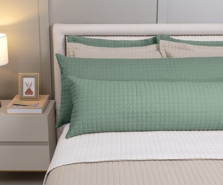 Porta-Travesseiro Hug Plaza Matelado Verde Floresta | Westwing