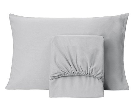 Jogo de Lençol Alure Washed Cinza | Westwing