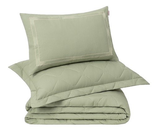 Jogo de Cobre-Leito Coordenado Madrid Verde Salvia 200 Fios, green | WestwingNow