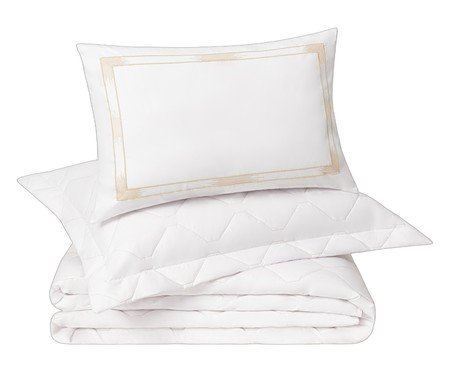 Jogo de Cobre-Leito Coordenado Madrid Branco 200 Fios | Westwing