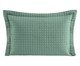 Porta-Travesseiro Plaza Matelado com Abas Verde Floresta I, green | WestwingNow