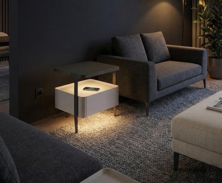 Mesa de Cabeceira Inteligente Smart Clean Vainilla | Westwing