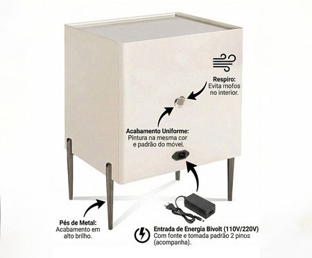 Mesa de Cabeceira Inteligente Pro - Max | Westwing