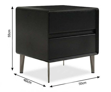 Mesa de Cabeceira Inteligente Smart Genius Ebano | Westwing