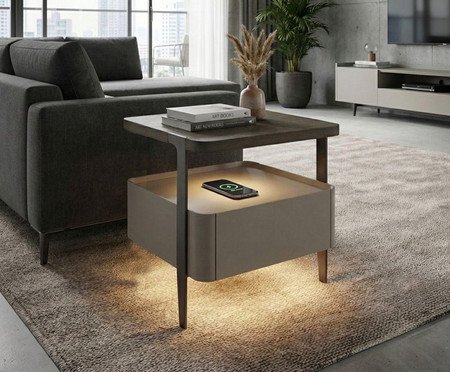 Mesa de Cabeceira Inteligente Smart Clean Cromio | Westwing