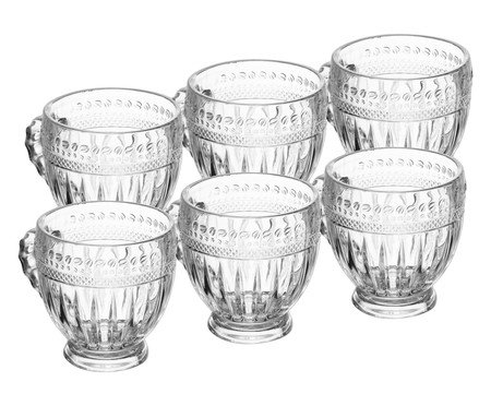 Jogo de Xícaras em Cristal para Chá Linea | Westwing