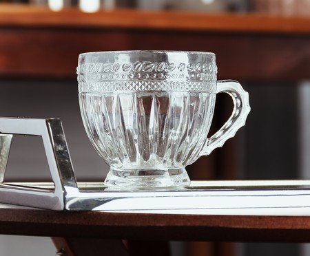 Jogo de Xícaras em Cristal para Chá Linea | Westwing