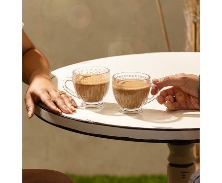 Jogo de Xícaras em Cristal para Chá Linea | Westwing