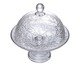 Prato para doces em Cristal com Tampa Daisy, transparent | WestwingNow