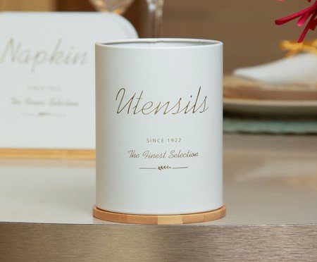 Porta-utensílios Olina Off-white | Westwing