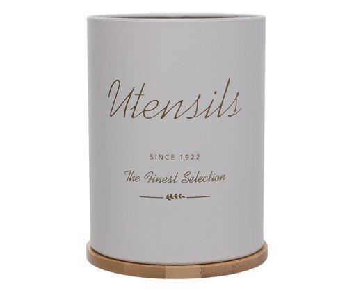 Porta-utensílios Olina Off-white, Off White | WestwingNow