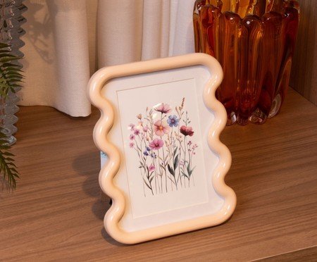Porta-retrato Ondelle Creme | Westwing