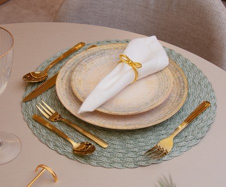 Faqueiro em Aço Inox Manchester Dourado | Westwing