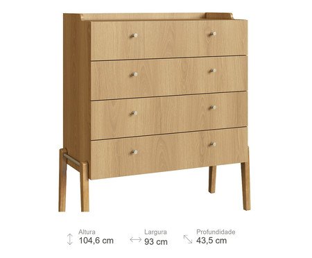 Cômoda 4 Gavetas Odense Hanover | Westwing