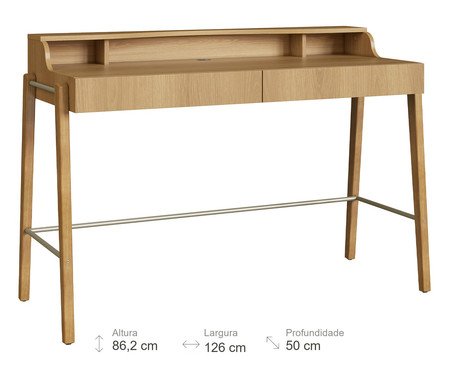 Escrivaninha 2 Gavetas Odense Hanover | Westwing