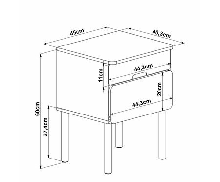 Mesa de Cabeceira Hanover | Westwing