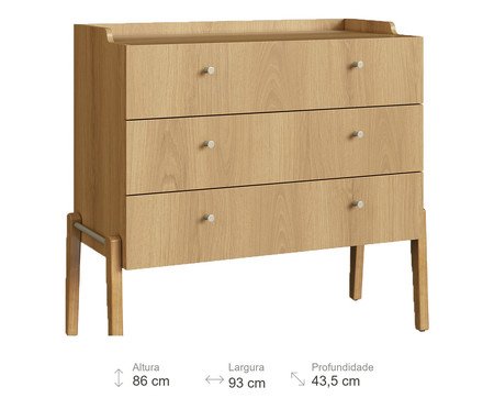 Cômoda 3 Gavetas Odense Hanover | Westwing
