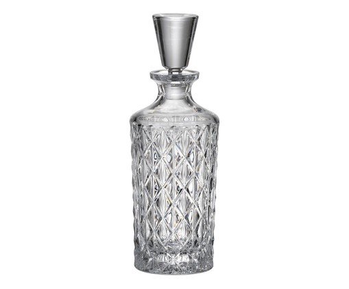 Garrafa para whisky Memphis em cristal ecológico, transparent | WestwingNow