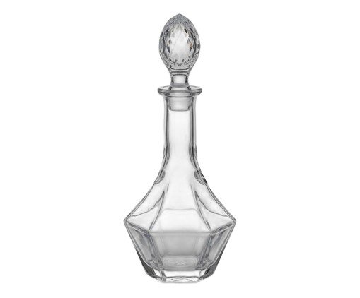 Garrafa para whisky em cristal ecológico, transparent | WestwingNow