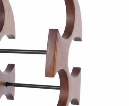 Suporte para 4 garrafas de vinho em madeira | Westwing