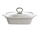 Rechaud retangular Eleonora em porcelana com queimador, white | WestwingNow