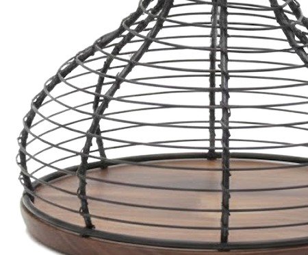 Garrafa porta-rolhas aramada em metal preto | Westwing