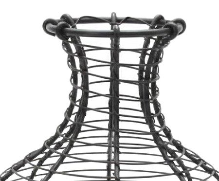 Garrafa porta-rolhas aramada em metal preto | Westwing