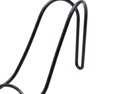 Suporte para 1 garrafa de vinho em metal preto | Westwing