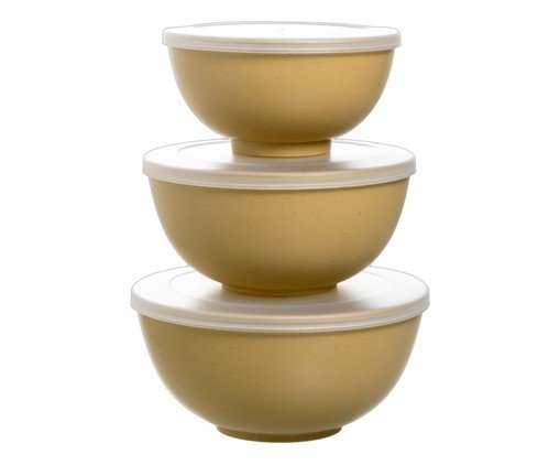 Jogo de bowls Defensa em fibra de trigo e bege, beige | WestwingNow