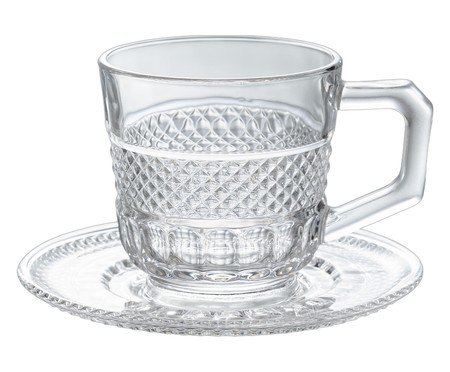 Jogo de Xícaras para chá Tressê em cristal ecológico Tula | Westwing