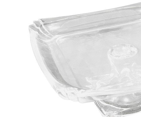 Prato para bolo em cristal ecológico quadrado | Westwing