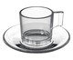 Jogo de Xícaras para café Dia a Dia em vidro, transparent | WestwingNow