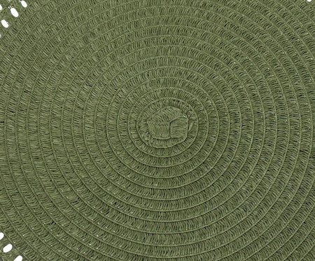 Lugar americano redondo verde | Westwing