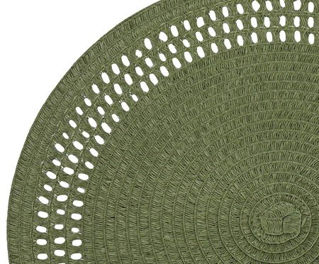 Lugar americano redondo verde | Westwing