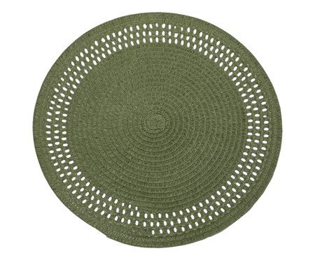 Lugar americano redondo verde | Westwing