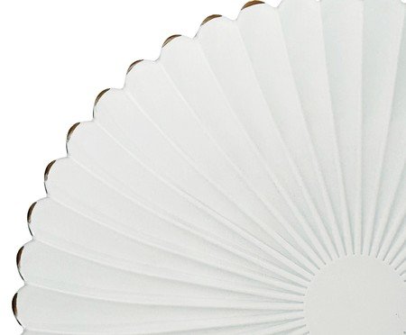 Sousplat branco com filado dourado | Westwing