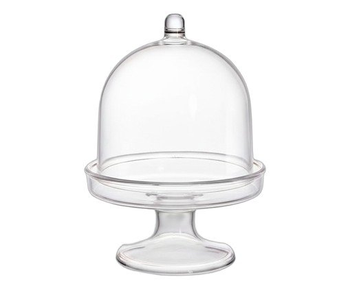 Prato para doces em cristal ecológico, transparent | WestwingNow