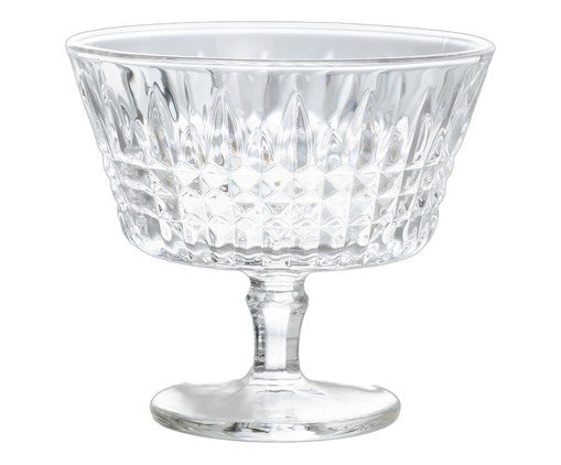 Jogo de taças para sobremesa Spire em cristal ecológico, transparent | WestwingNow