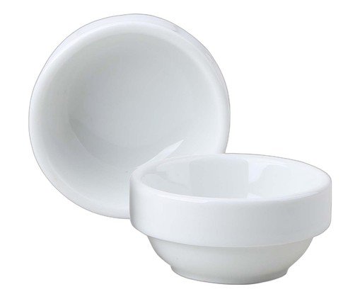 Jogo de bowls Blanc em porcelana branco, white | WestwingNow