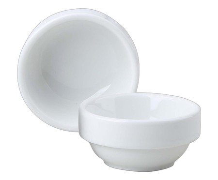 Jogo de bowls Blanc em porcelana branco | Westwing